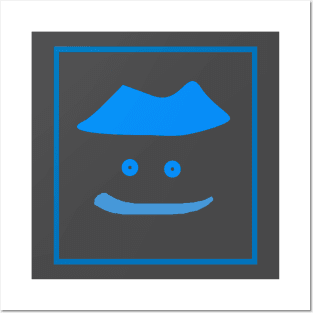 emote smile calm Posters and Art